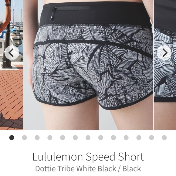 Lululemon speed shorts in Dottie Tribe - Picture 2 of 7